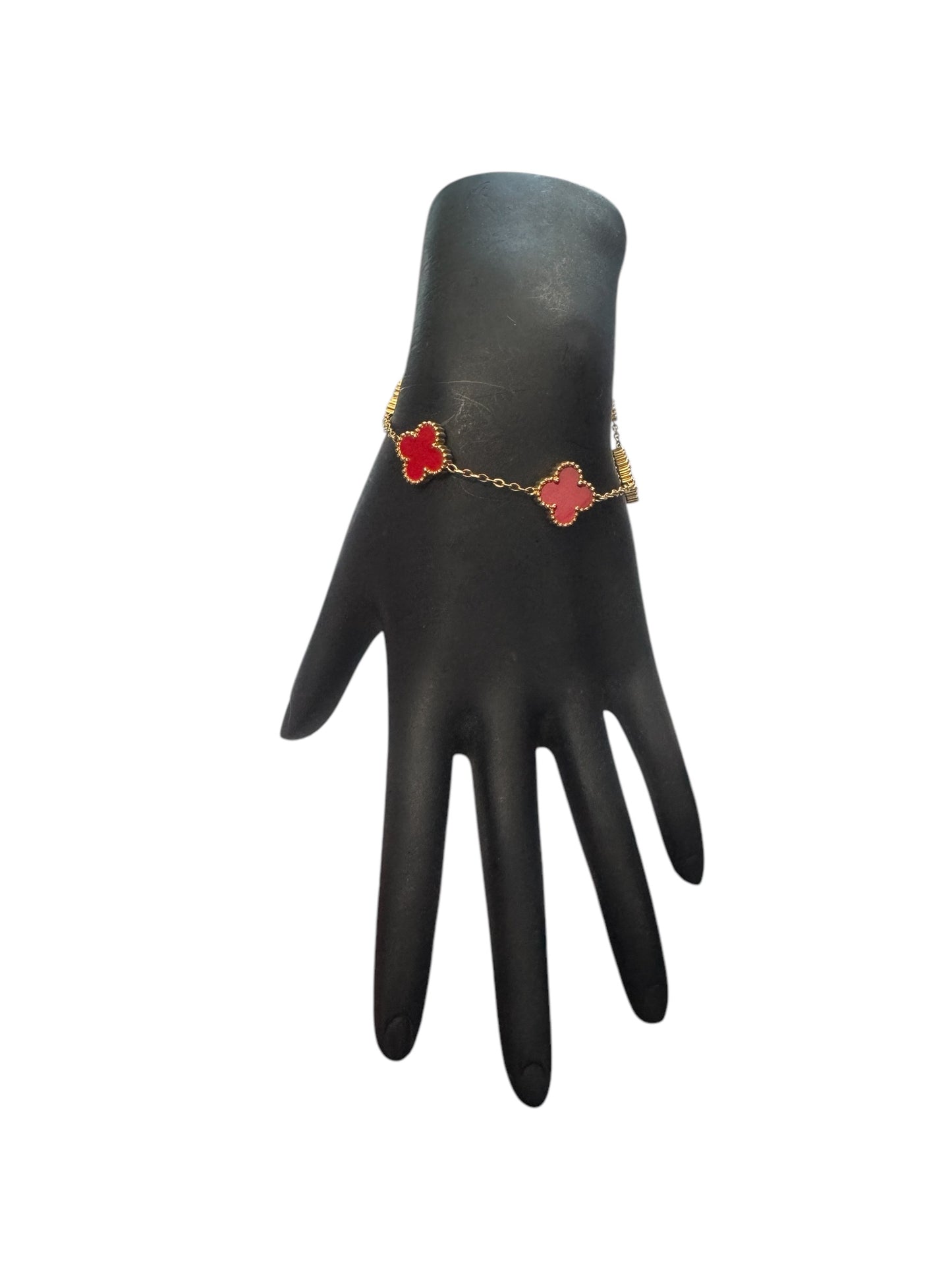 Crimson Clover Bracelet
