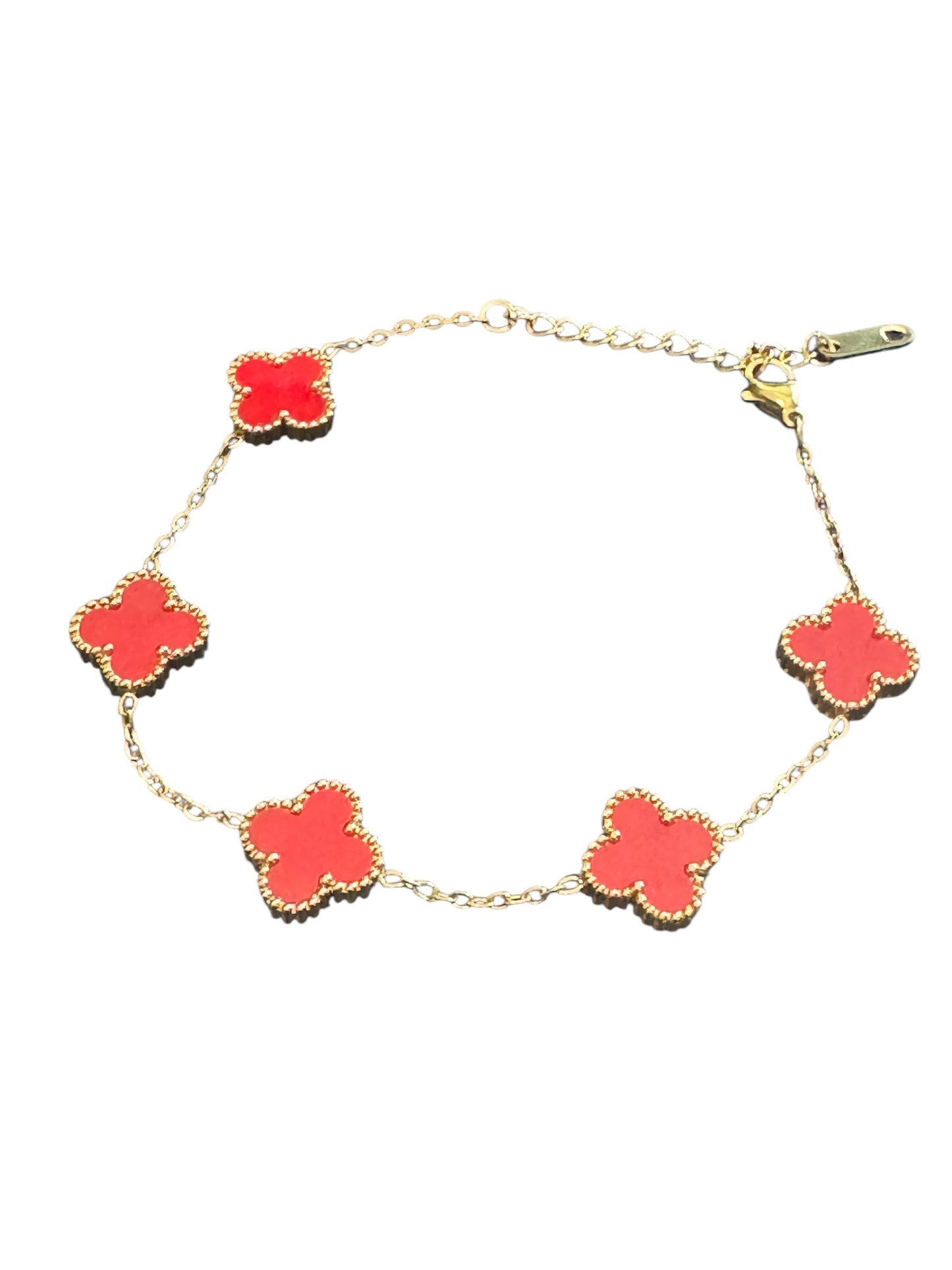 Crimson Clover Bracelet