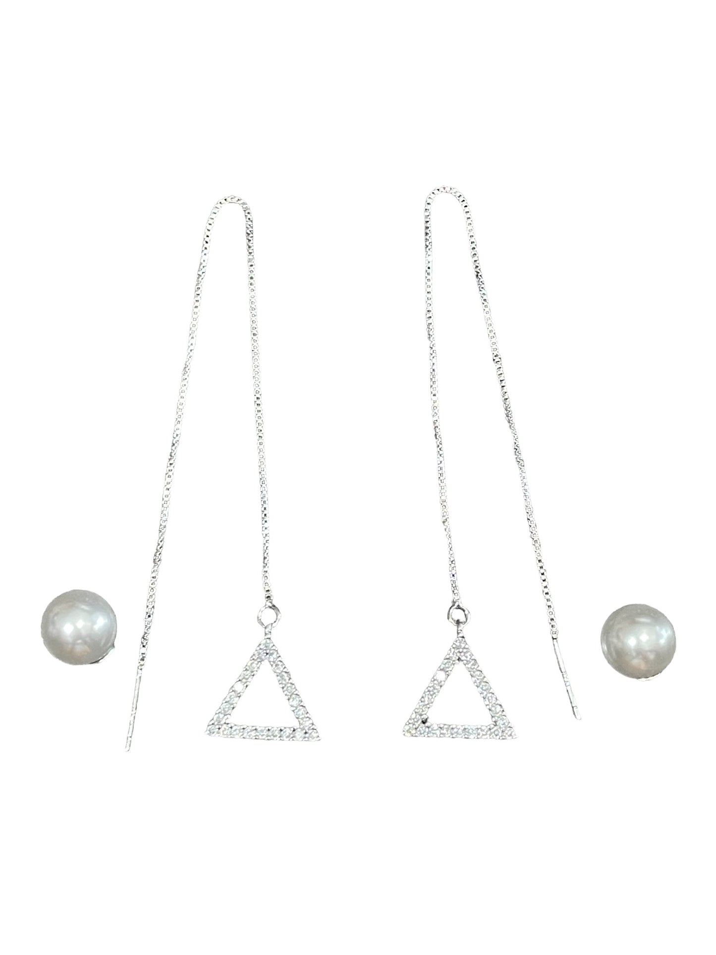 Threaded Pyramid Earrings