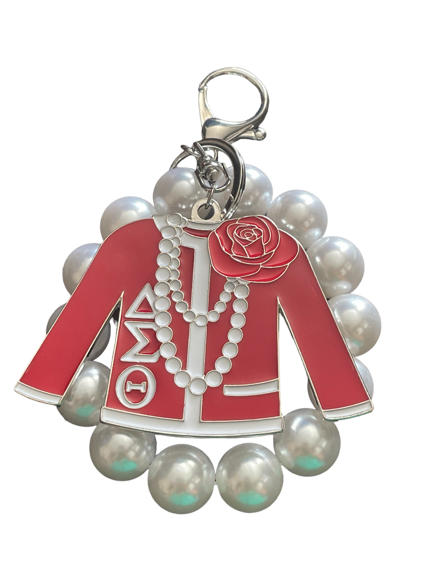 Delta Pearls Bag Charm