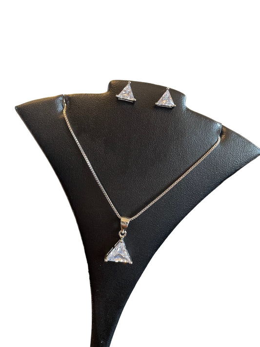 Sterling Pyramid Solitaire Set