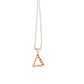 Crimson Radiance Pyramid Necklace