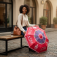 Crimson Bloom Umbrella
