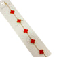 Crimson Clover Bracelet
