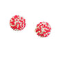 Crimson Radiance Clip-On Earrings
