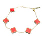 Crimson Clover Bracelet