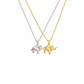 Lovesome Elephant Duo Necklace Set