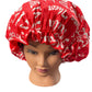 Red Satin Double Layer Bonnet