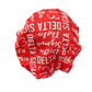 Red Satin Double Layer Bonnet