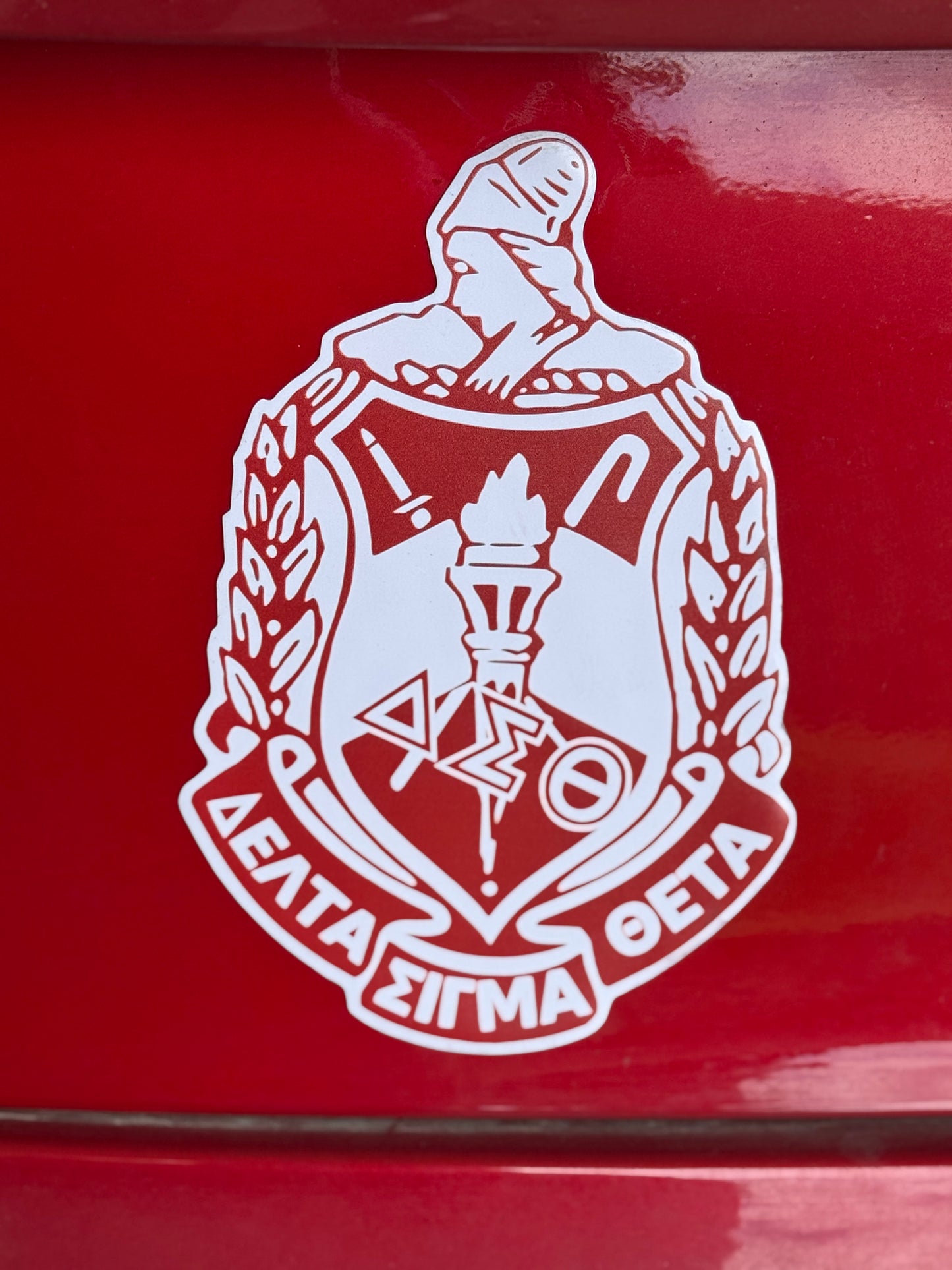 Delta Sigma Theta Crest Car Magnet