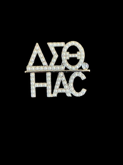 Delta Sigma Theta Chapter Pearl Brooch