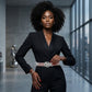 DST 14 Row Rhinestone Belt With Silver Buckle