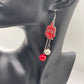 DST Shield & Pearl Drop Earrings