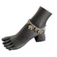 Elephant & Heart Ankle Bracelet - Silver